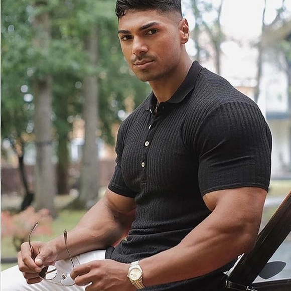 URRU Muscle T Shirts Stretch - Picture 2 of 4